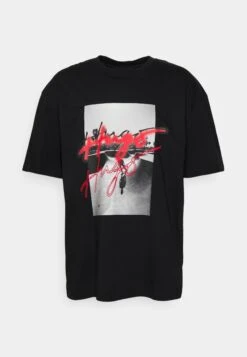 Hugo Dateboard - Print T-Shirt - Black -Hugo 00eec515dd7c46dc98f1cce55d5338c1