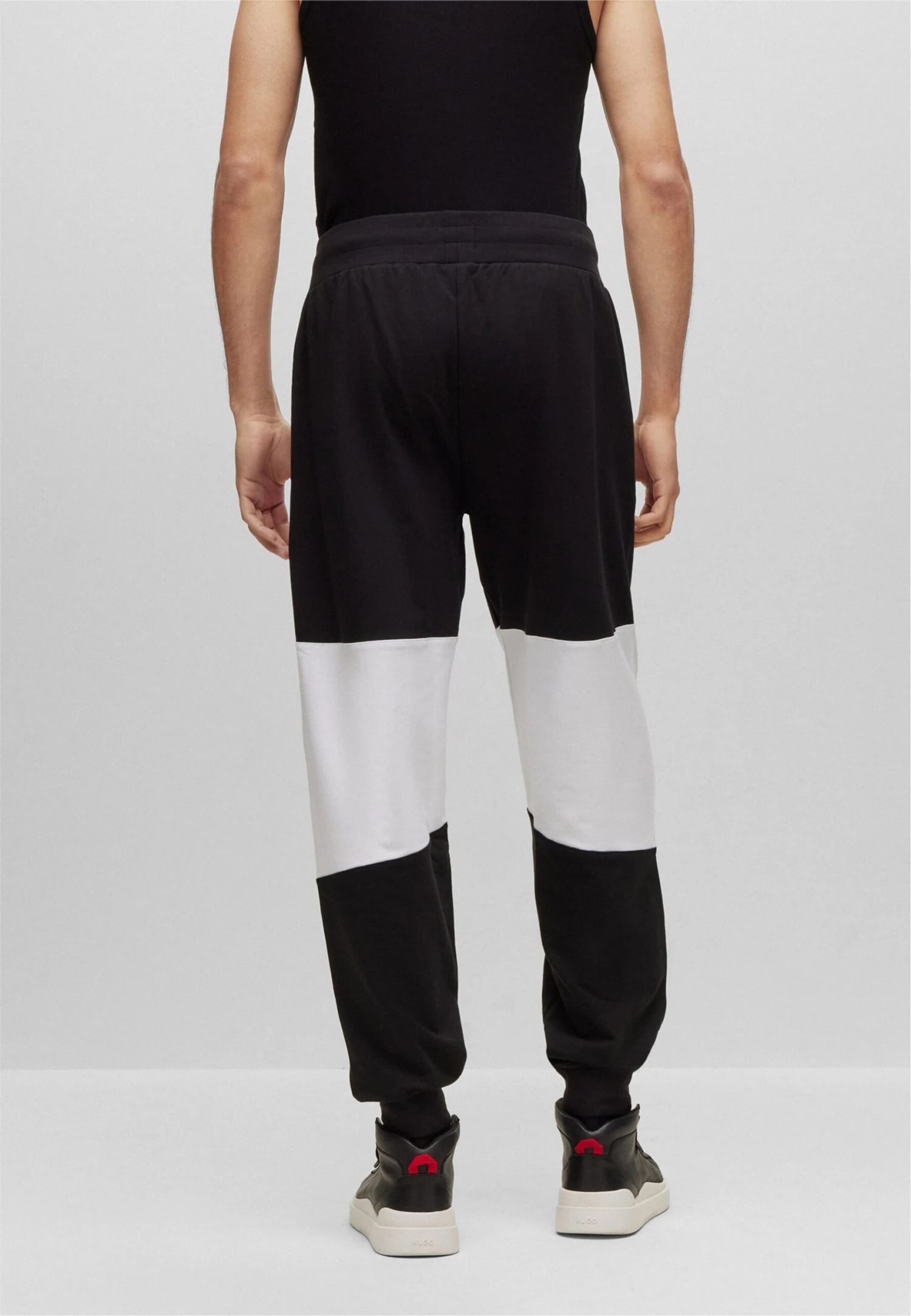 Hugo Colorblock- Tracksuit Bottoms - Black One 4 Hugo Colorblock- Tracksuit Bottoms - Black One - Image 2