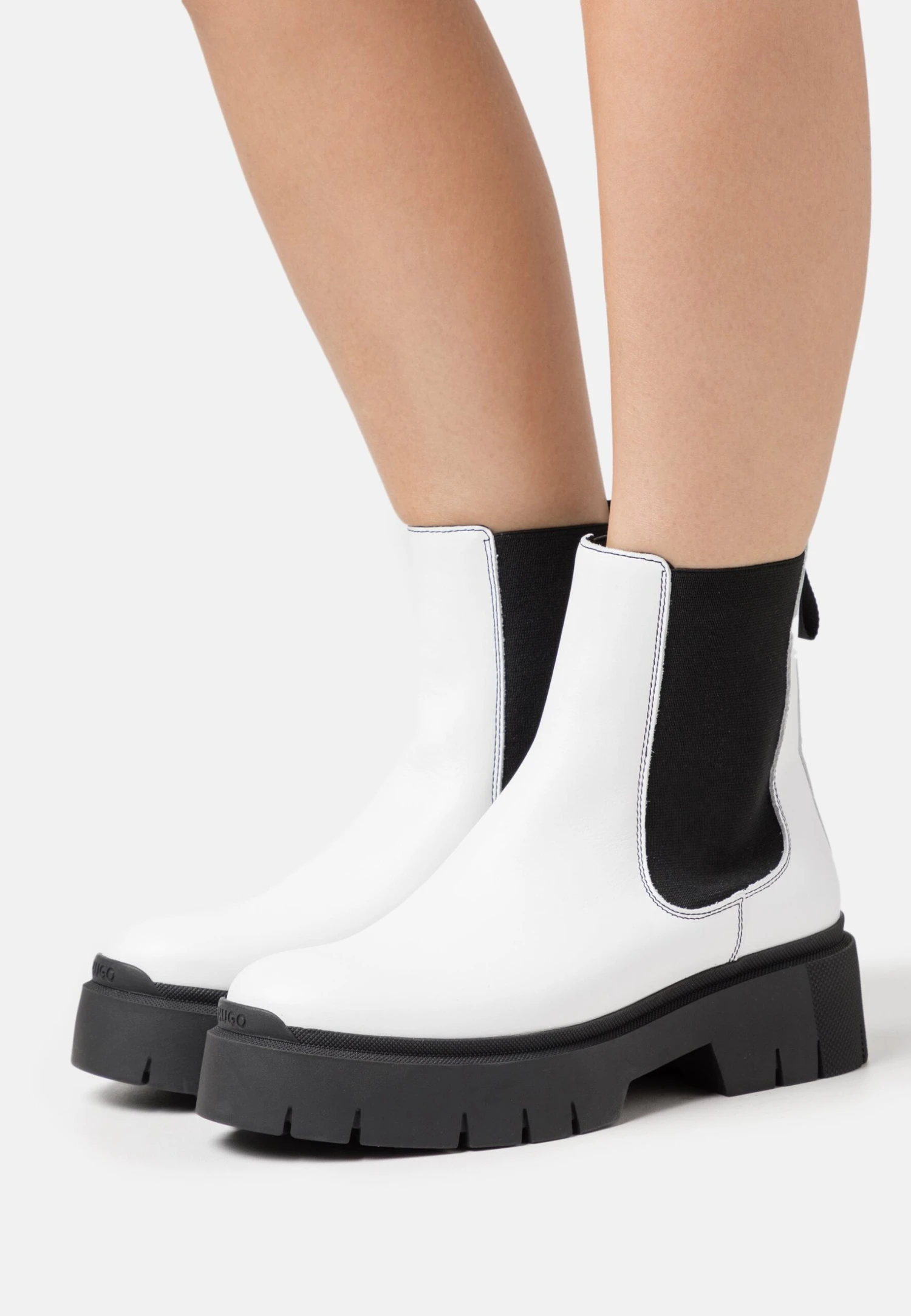 Hugo Kris- Platform Ankle Boots - White 2 Hugo Kris- Platform Ankle Boots - White