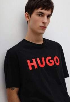 Hugo Dulivio - Print T-Shirt - Black 12 Hugo Dulivio - Print T-Shirt - Black -Hugo 05ca10c5803a472b944d6c34a0451d0c
