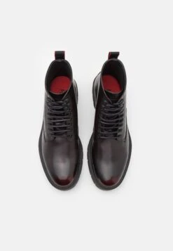 Hugo Denzel - Lace-Up Ankle Boots - Dark Red -Hugo 0639bcf47a7e436bb2dde2eb98bdfc78