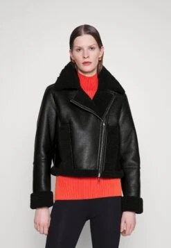 Hugo Alenati - Faux Leather Jacket - Black