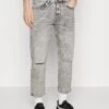 Hugo Straight Leg Jeans - Light/Pastel Grey -Hugo 0e318a7ba8714e5994418de3d09987c0