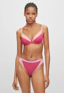 Hugo C Sheer - Underwired Bra - Bright Pink