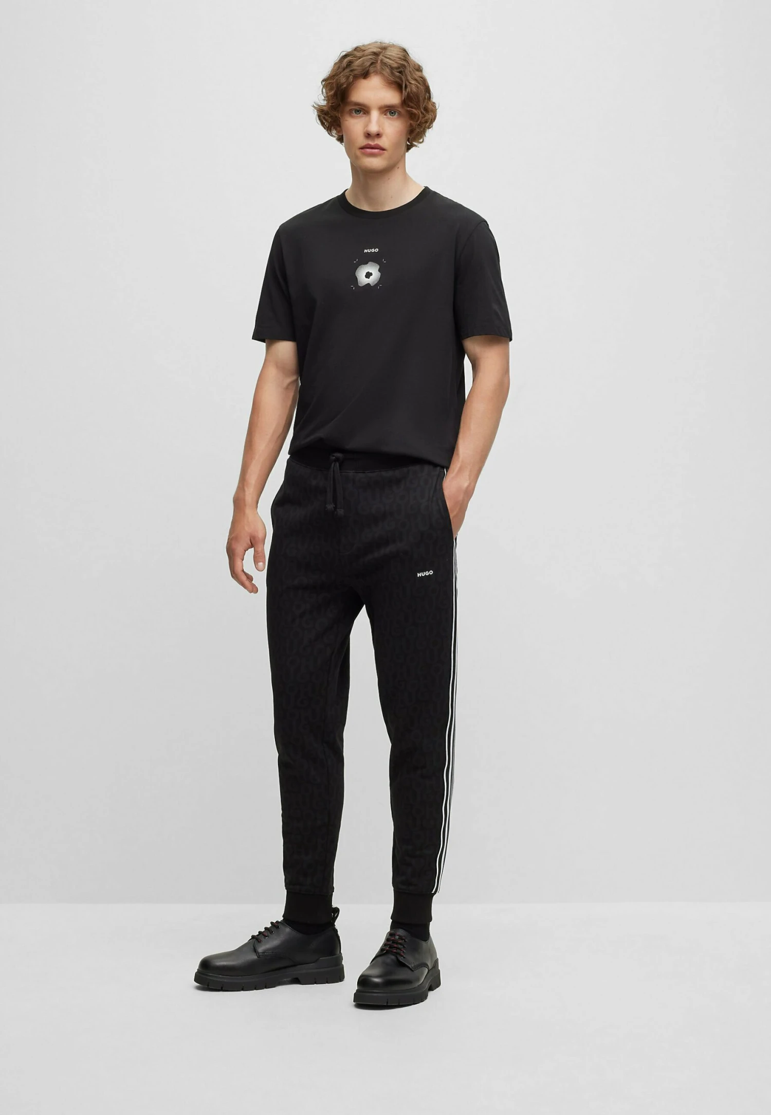 Hugo Digram - Print T-Shirt - Black One 4 Hugo Digram - Print T-Shirt - Black One - Image 2