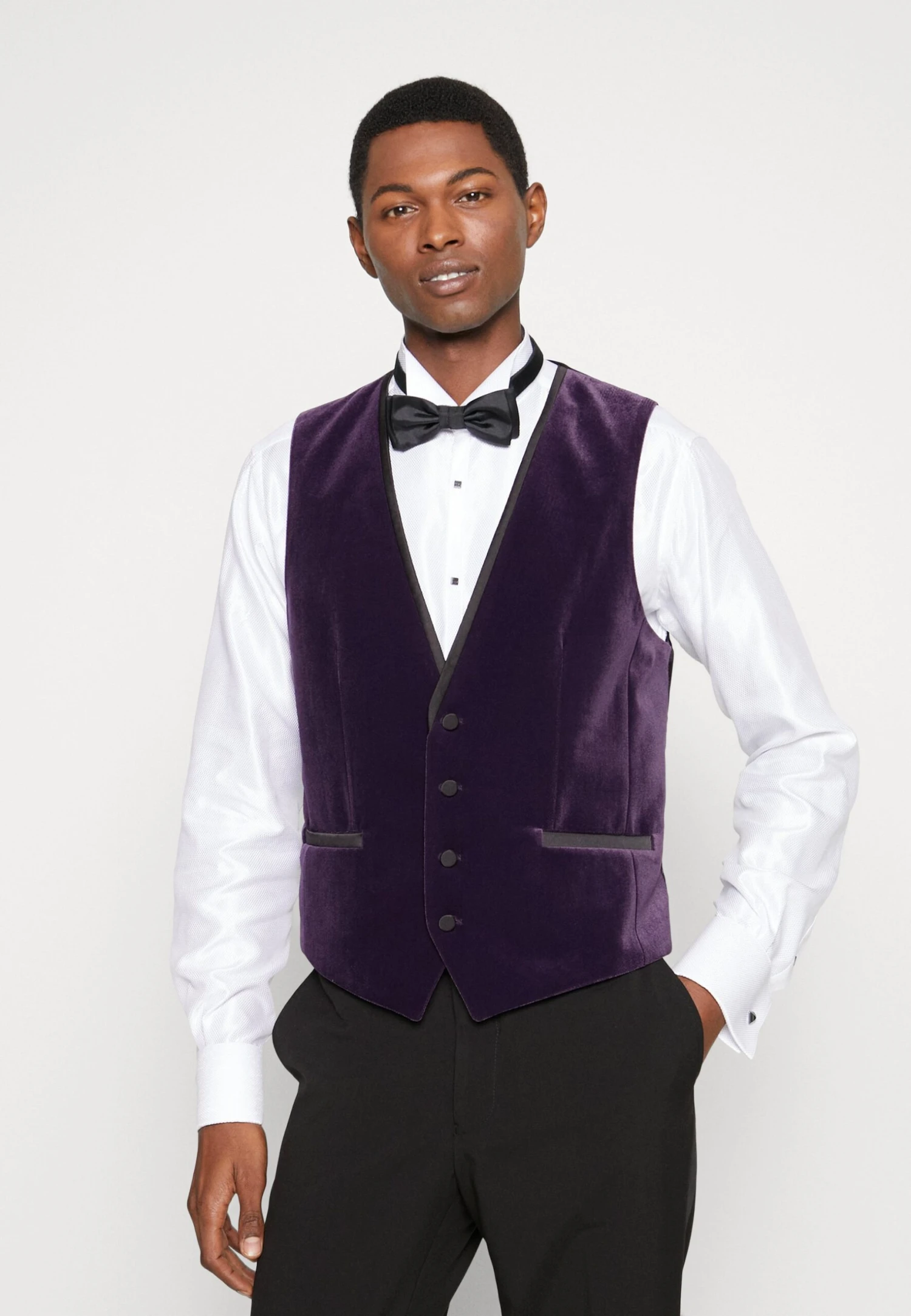 Hugo Waistcoat - Dark Purple 3 Hugo Waistcoat - Dark Purple