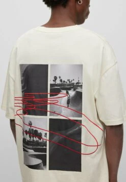 Hugo Dateboard - Print T-Shirt - Natural Eighteen -Hugo 1db00ebd972441769c862ef124ebd478