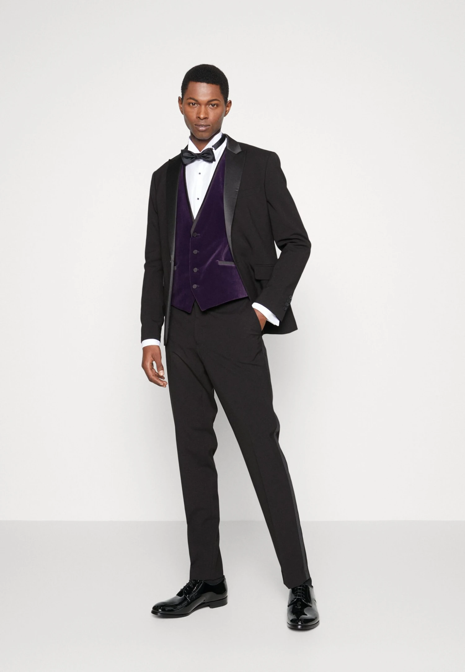 Hugo Waistcoat - Dark Purple 4 Hugo Waistcoat - Dark Purple - Image 2