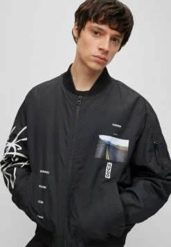 Hugo Byler - Bomber Jacket - Black One -Hugo 20fb867ea8434583b2fe0b0ddbbf2ef6