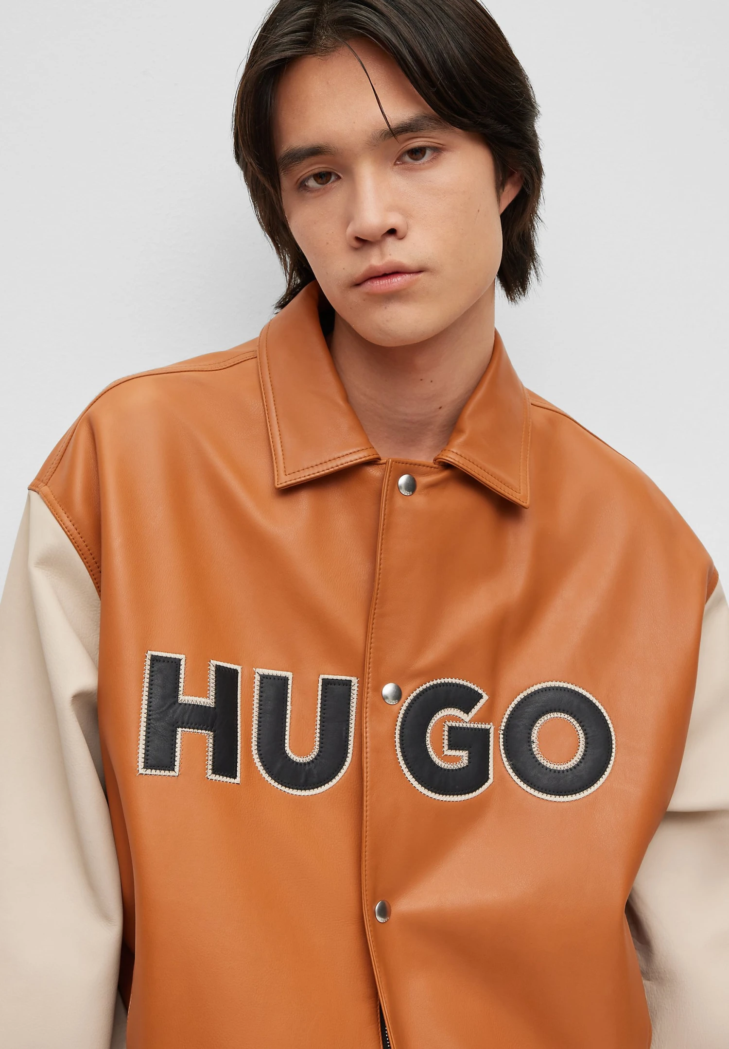 Hugo Luganos - Leather Jacket - Medium Orange 6 Hugo Luganos - Leather Jacket - Medium Orange - Image 4