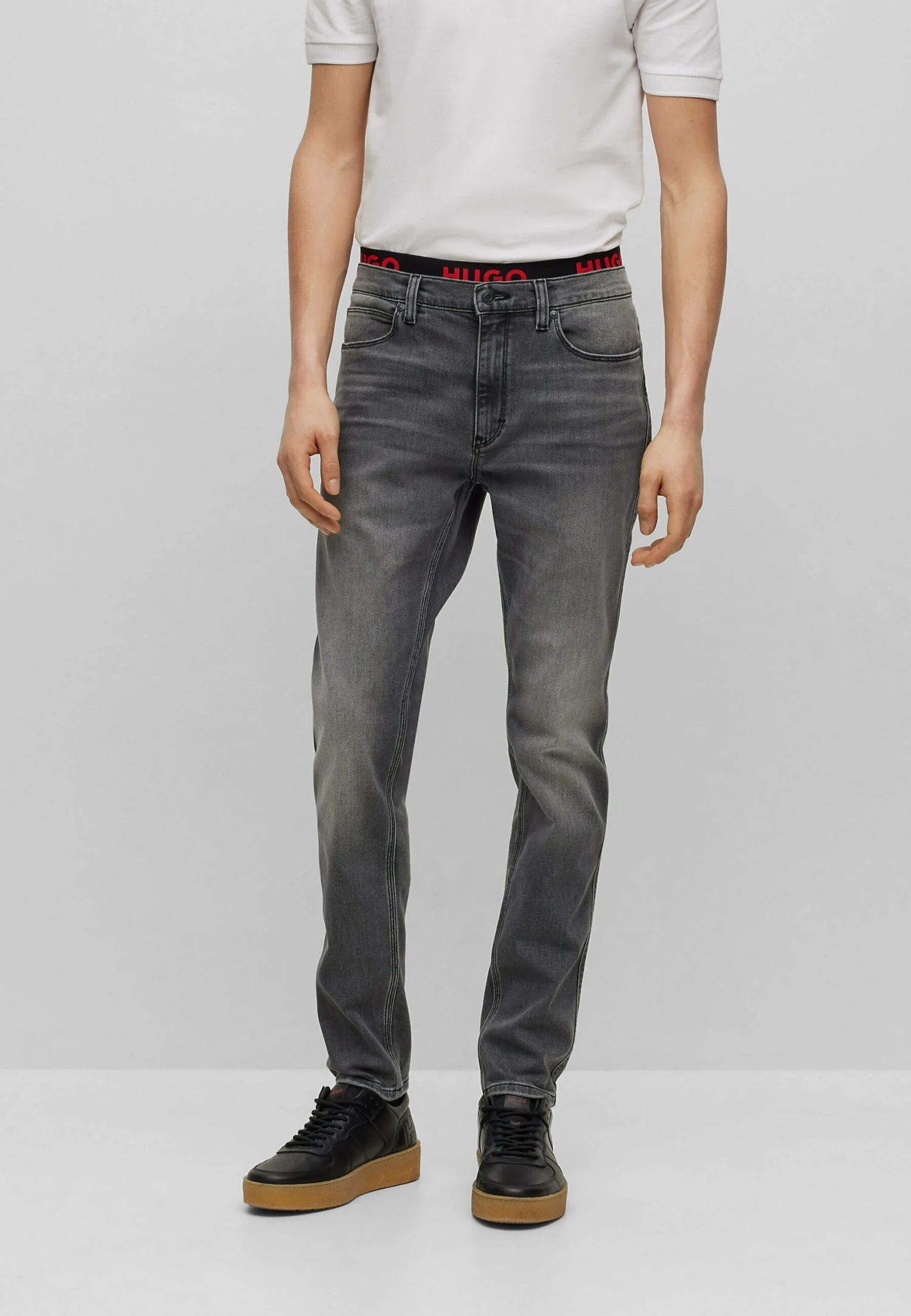 Hugo Slim Fit Jeans - Silver One 3 Hugo Slim Fit Jeans - Silver One