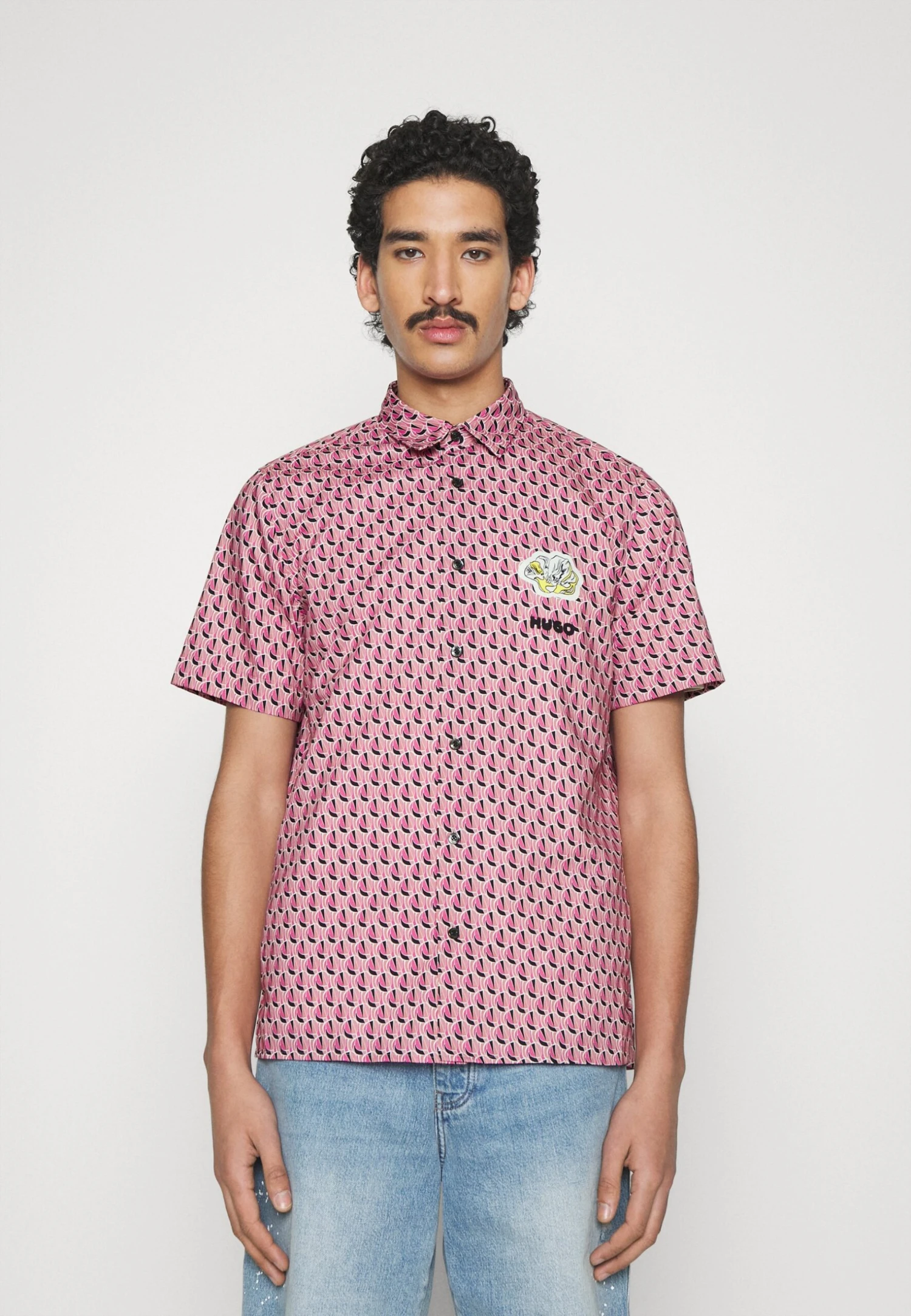 Hugo Ebor - Shirt - Bright Pink 3 Hugo Ebor - Shirt - Bright Pink