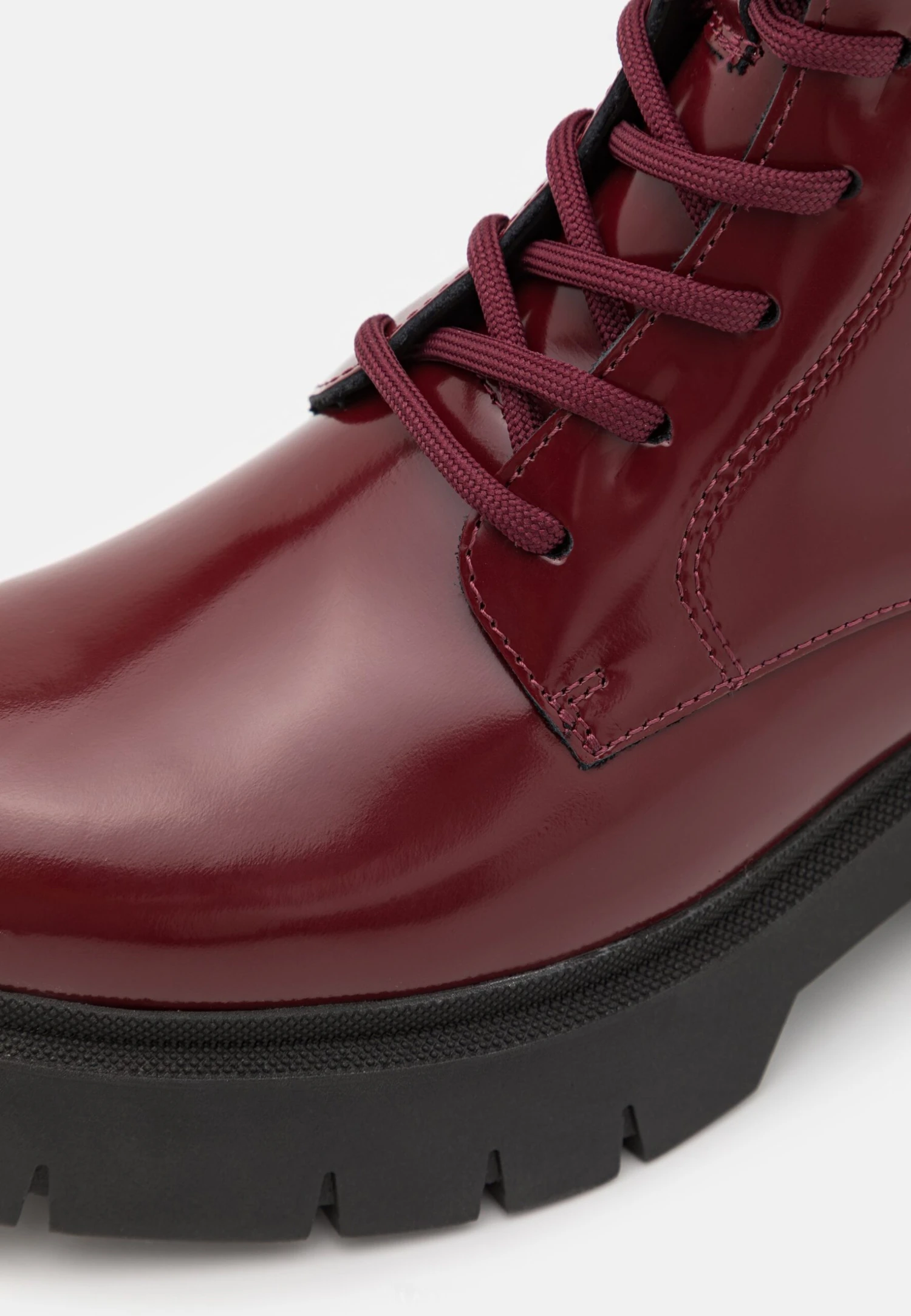 Hugo Kris Lace Bootie - Platform Ankle Boots - Dark Red 9 Hugo Kris Lace Bootie - Platform Ankle Boots - Dark Red - Image 7