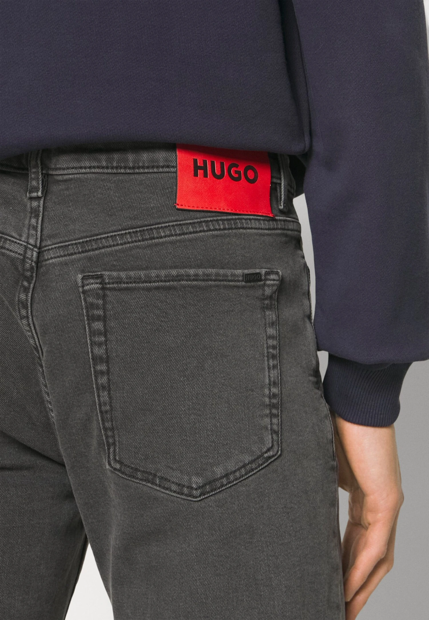 Hugo Jeans Tapered Fit - Grey Denim 8 Hugo Jeans Tapered Fit - Grey Denim - Image 6