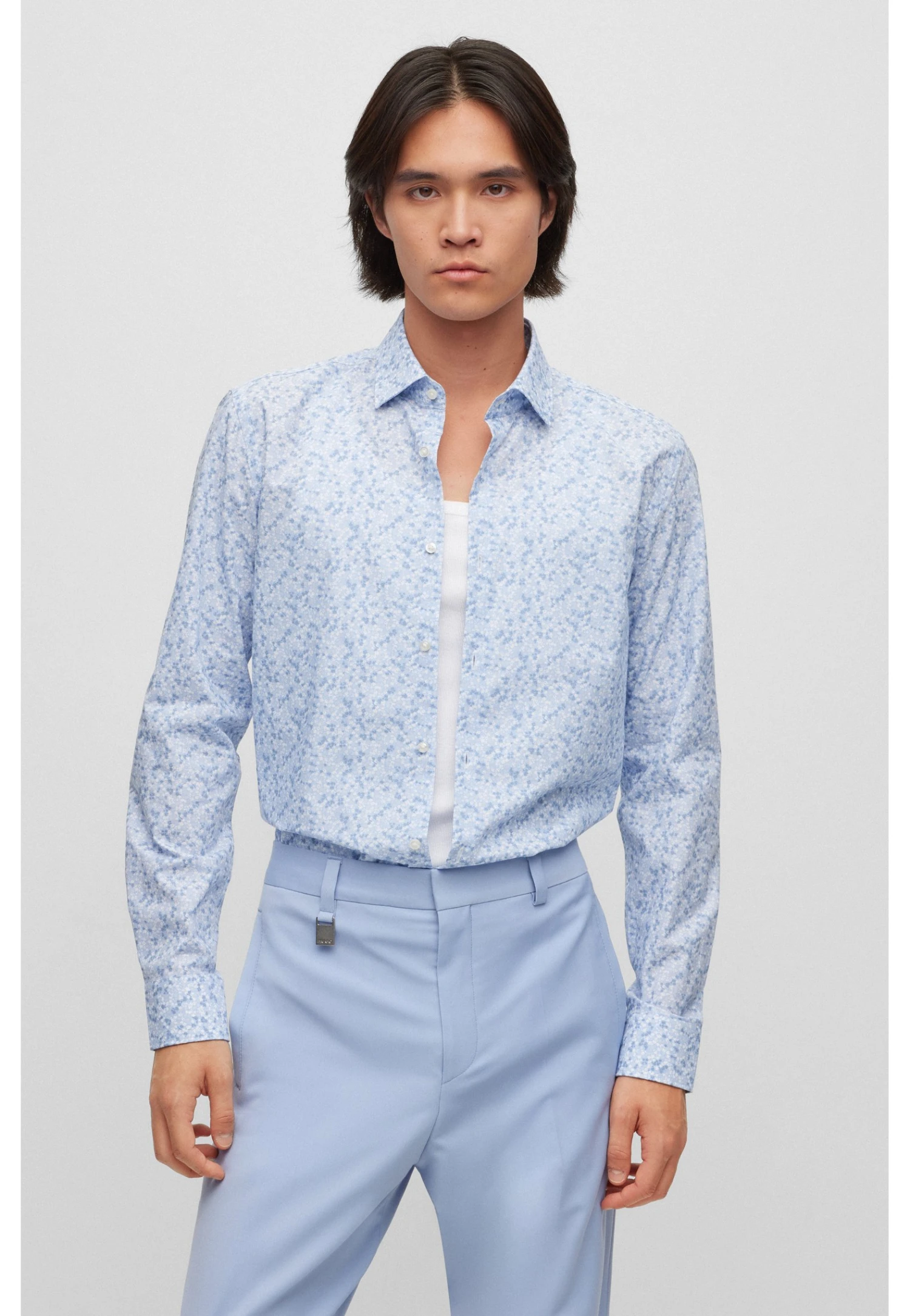 Hugo Kenno - Shirt - Light Blue Eight 7 Hugo Kenno - Shirt - Light Blue Eight - Image 5