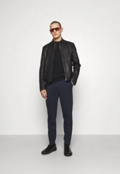 Hugo Lokis - Leather Jacket - Black -Hugo 2ea5afead4dd44e6a9fd39a23bb3058a