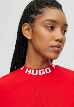 Hugo Dinaya - Long Sleeved Top - Open Pink Three -Hugo 30bd10ef72074621908bf922647fb9d7