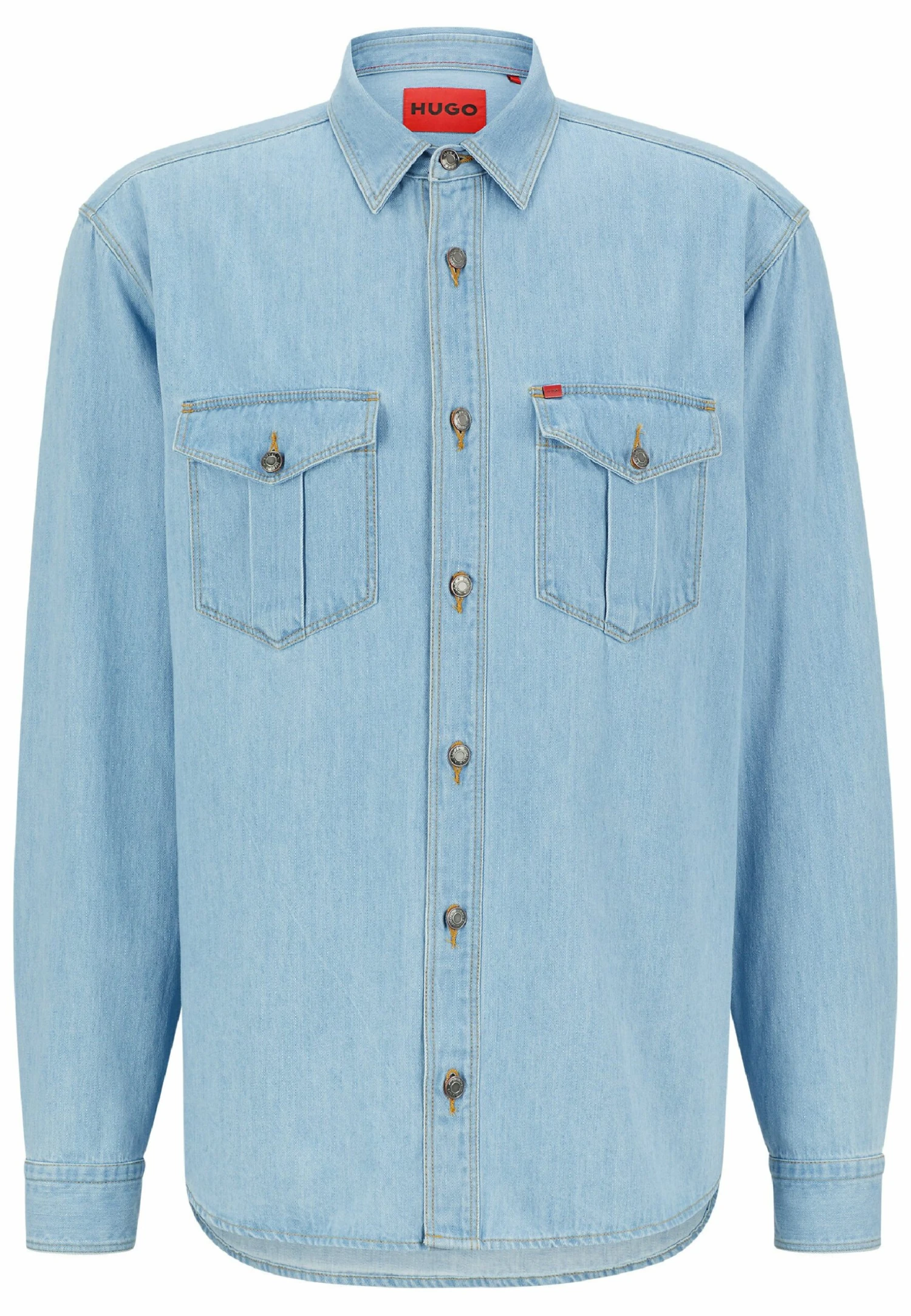 Hugo Enio - Shirt - Light Blue Three 8 Hugo Enio - Shirt - Light Blue Three - Image 6