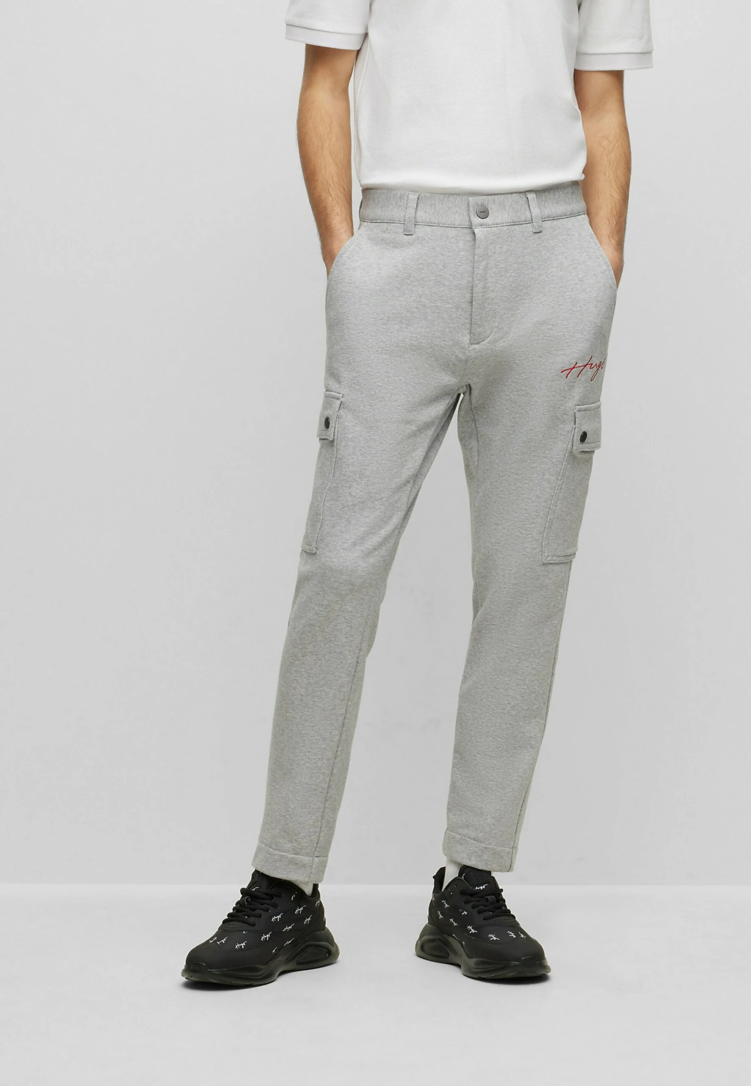 Hugo Cargo Trousers - Open Grey Twentyone 3 Hugo Cargo Trousers - Open Grey Twentyone