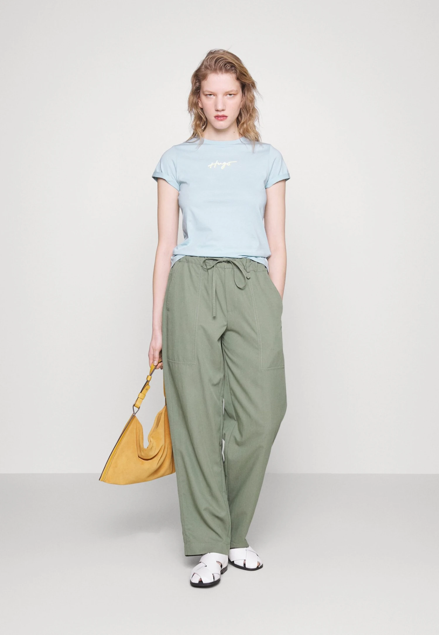 Hugo Slim- Print T-Shirt - Light/Pastel Blue 4 Hugo Slim- Print T-Shirt - Light/Pastel Blue - Image 2