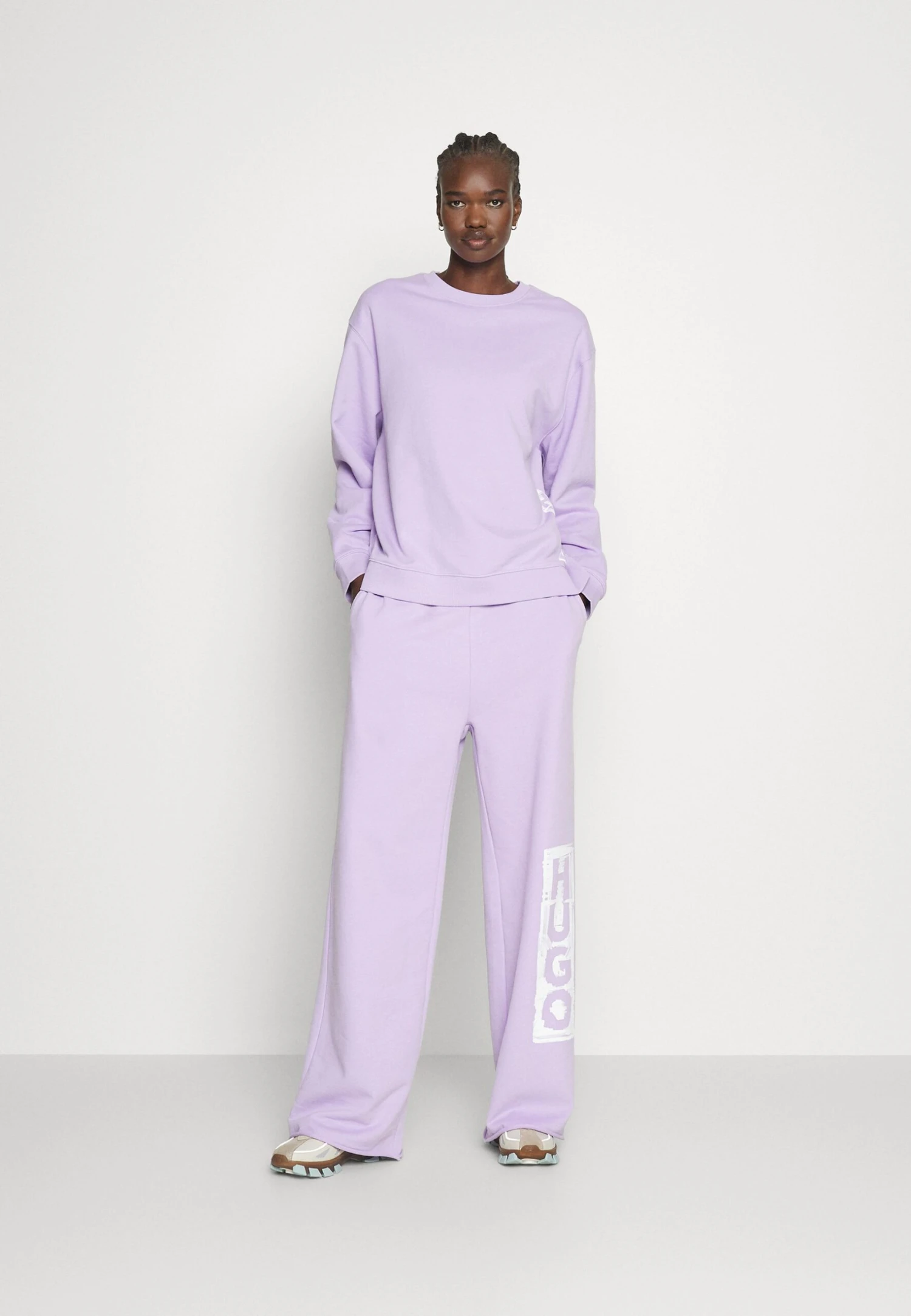 Hugo Deroxane - Sweatshirt - Pastel Purple 4 Hugo Deroxane - Sweatshirt - Pastel Purple - Image 2