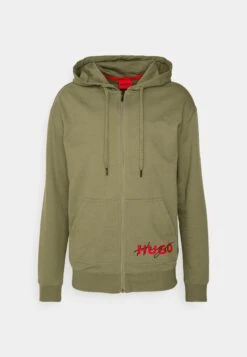 Hugo Combined Jackethood - Zip-Up Sweatshirt - Open Green -Hugo 3ed495b8f5194cd8b874ca5b35f82361