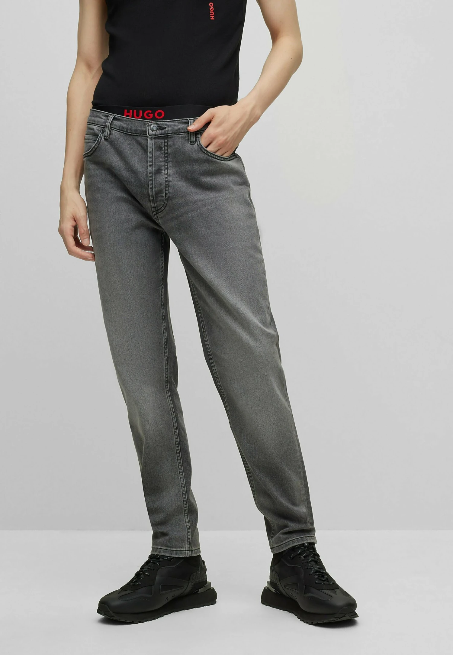 Hugo Slim Fit Jeans - Silver Four 3 Hugo Slim Fit Jeans - Silver Four