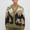 Hugo Sfest - Cardigan - Open Green Five -Hugo 499e653ce19a4181a5d9ac3153f01b9f