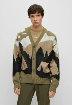 Hugo Sfest - Cardigan - Open Green Five