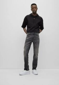 Hugo Straight Leg Jeans - Dark Grey Seven -Hugo 4ac2e0eee86546c49354f3c3b2e4821f