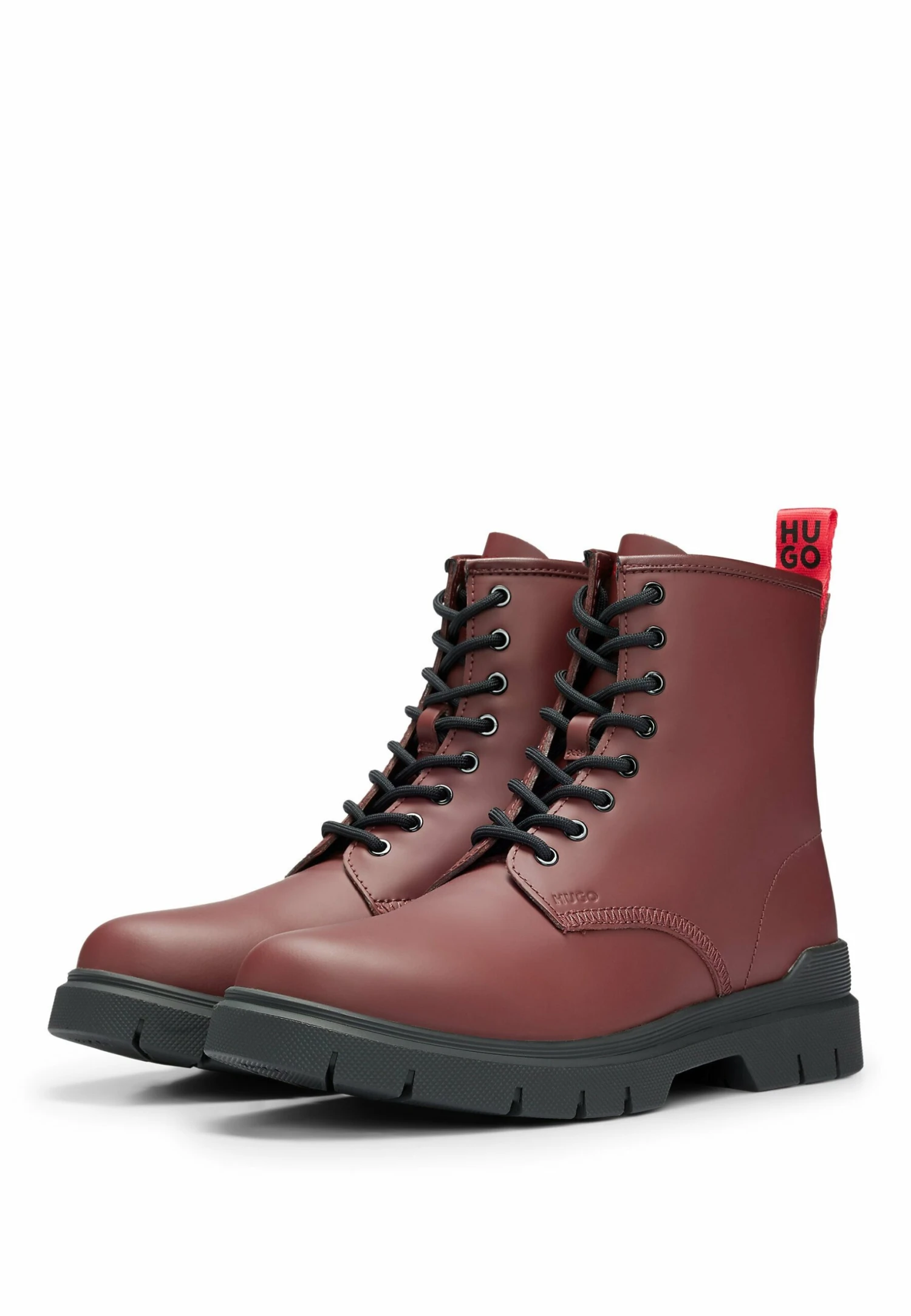 Hugo Ryan Halb Lt - Lace-Up Ankle Boots - Dark Red One 5 Hugo Ryan Halb Lt - Lace-Up Ankle Boots - Dark Red One - Image 3