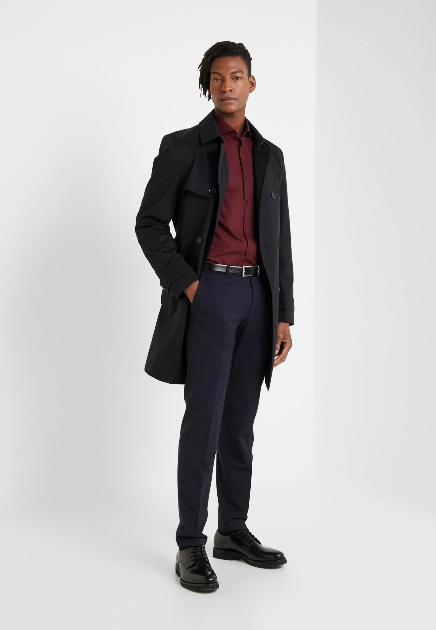 Hugo Erriko Extra Slim Fit - Formal Shirt - Dark Red 4 Hugo Erriko Extra Slim Fit - Formal Shirt - Dark Red - Image 2