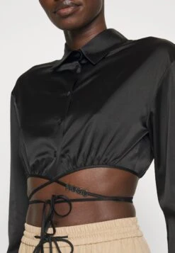 Hugo Elsera - Button-Down Blouse - Black -Hugo 5a14f23614a14738961a13e88f2845bf