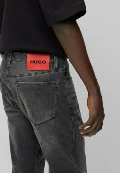 Hugo Straight Leg Jeans - Dark Grey Seven -Hugo 5afdc90fe2774a29983627ffc537880e