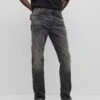 Hugo Straight Leg Jeans - Dark Grey Seven 1 Hugo Straight Leg Jeans - Dark Grey Seven -Hugo 5ba3c2777c5942ee895ceaa5254ef4e5