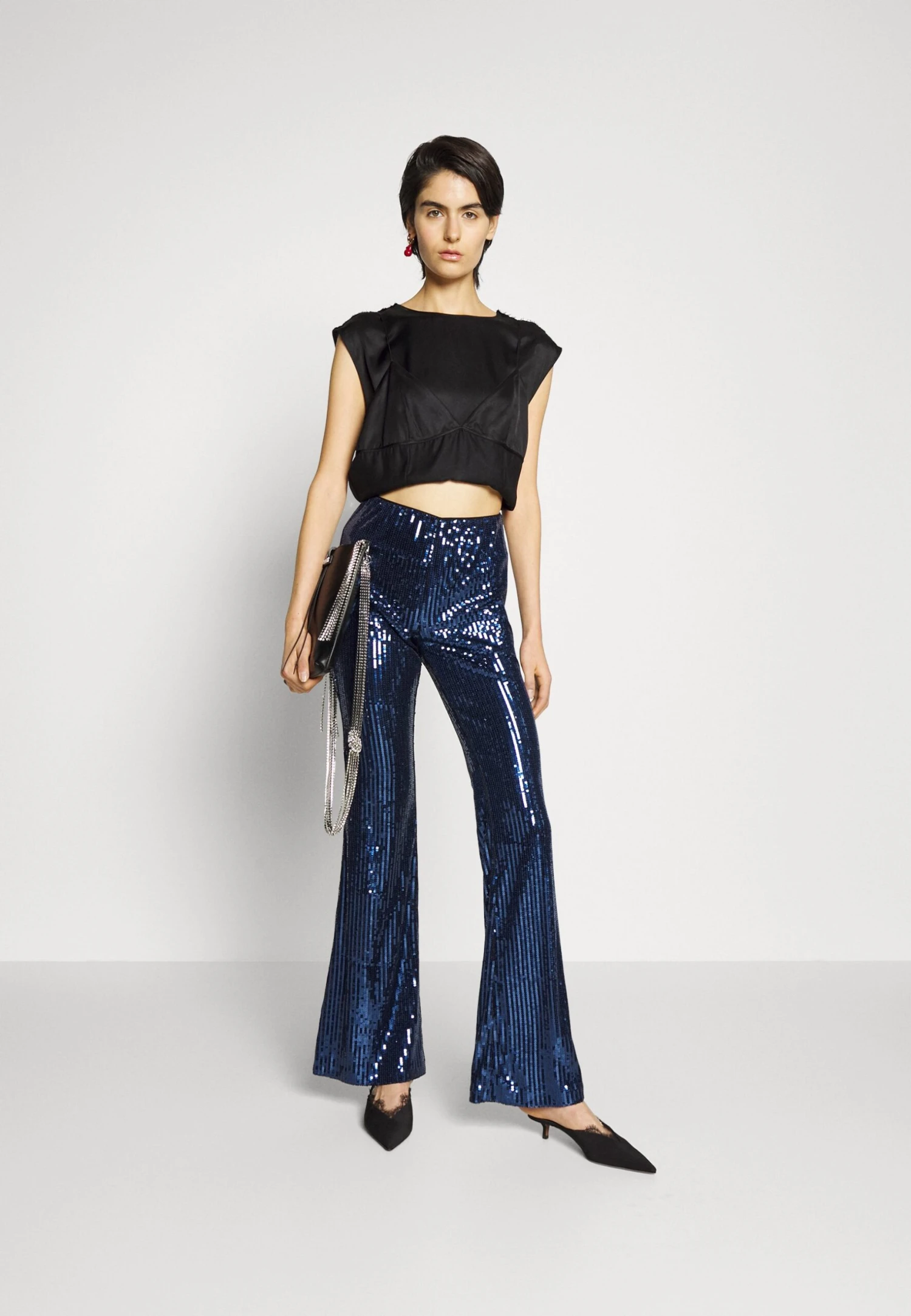 Hugo Haglita - Trousers - Dark Blue/Petrol 4 Hugo Haglita - Trousers - Dark Blue/Petrol - Image 2