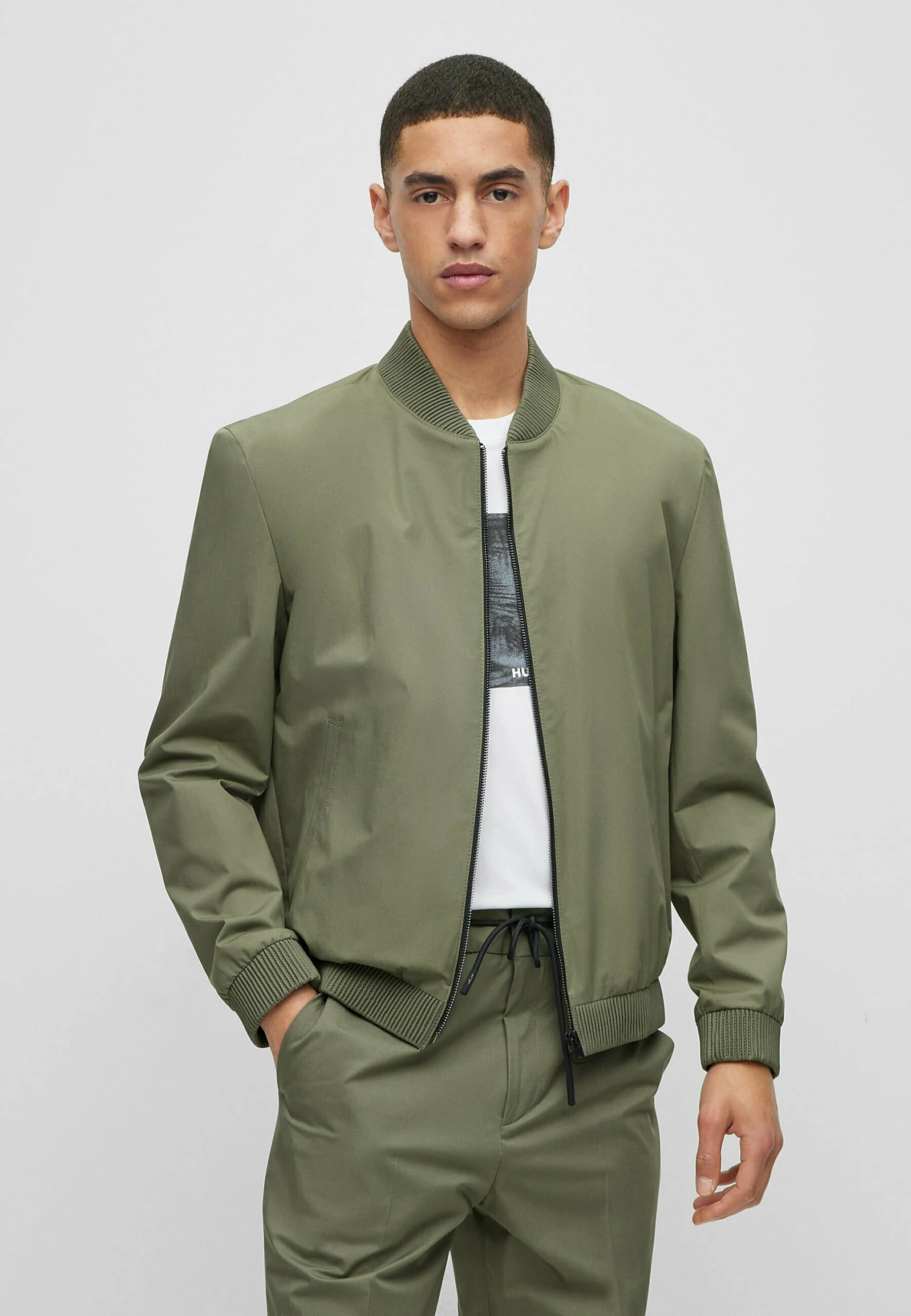 Hugo Ukashi - Bomber Jacket - Khaki One 3 Hugo Ukashi - Bomber Jacket - Khaki One