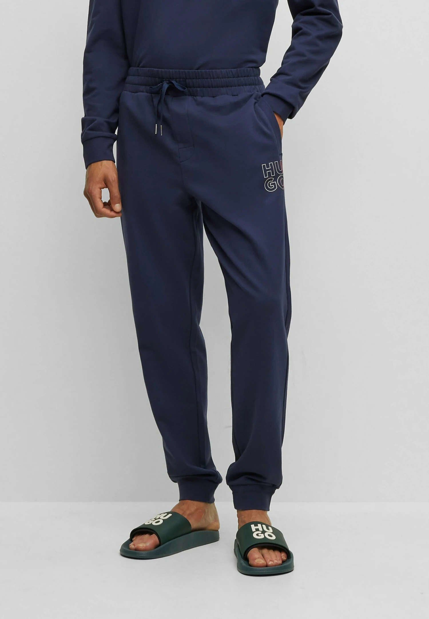 Hugo Stacked - Tracksuit Bottoms - Dark Blue Five 3 Hugo Stacked - Tracksuit Bottoms - Dark Blue Five