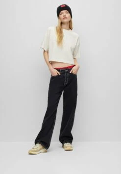 Hugo Cropped - Basic T-Shirt -Hugo 64c9979fba52430e808a71825ae49484