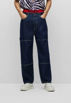 Hugo Relaxed Fit Jeans - Dark Blue One