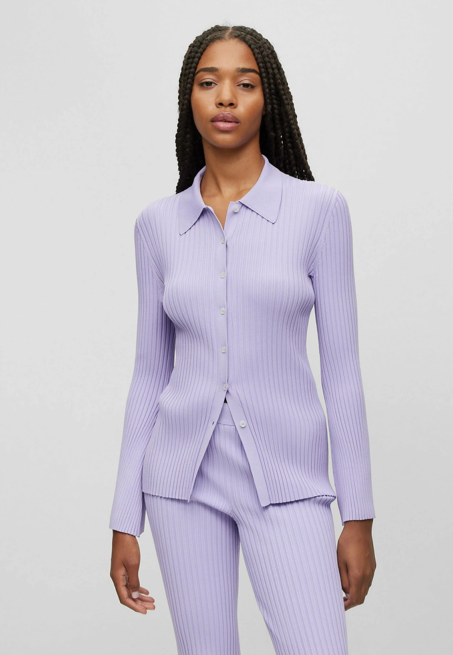 Hugo Sharita - Cardigan - Light Purple Four 3 Hugo Sharita - Cardigan - Light Purple Four