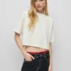 Hugo Cropped - Basic T-Shirt -Hugo 695cb7cb57df478e8410f46d2f3070cc