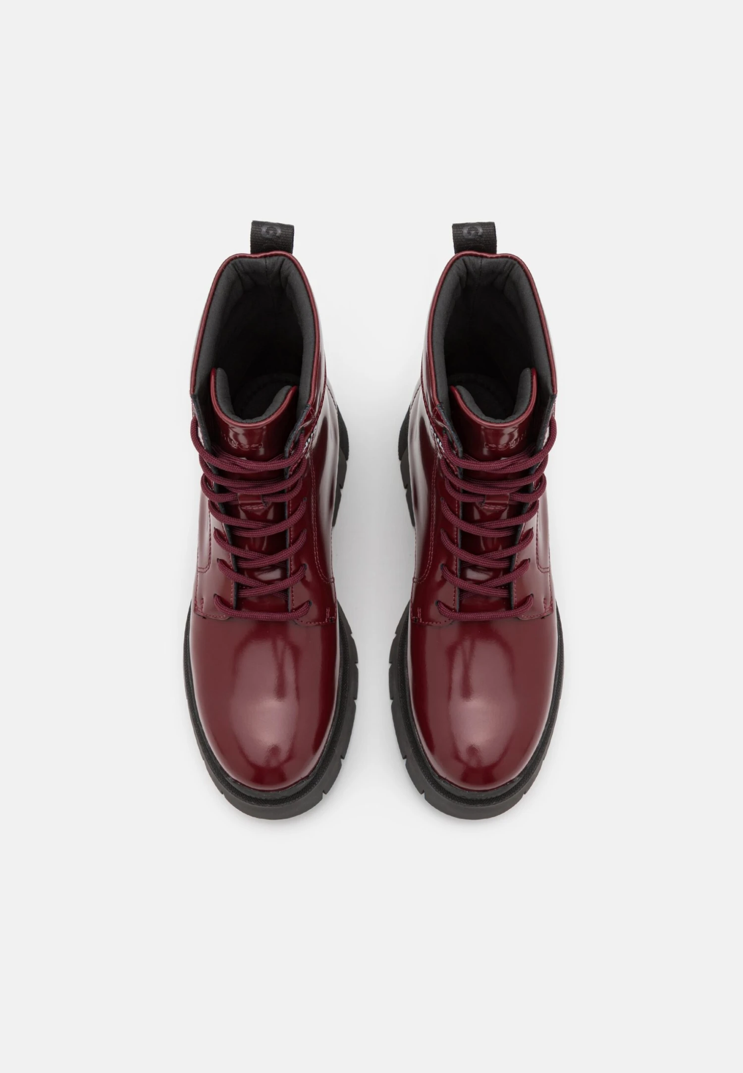 Hugo Kris Lace Bootie - Platform Ankle Boots - Dark Red 7 Hugo Kris Lace Bootie - Platform Ankle Boots - Dark Red - Image 5