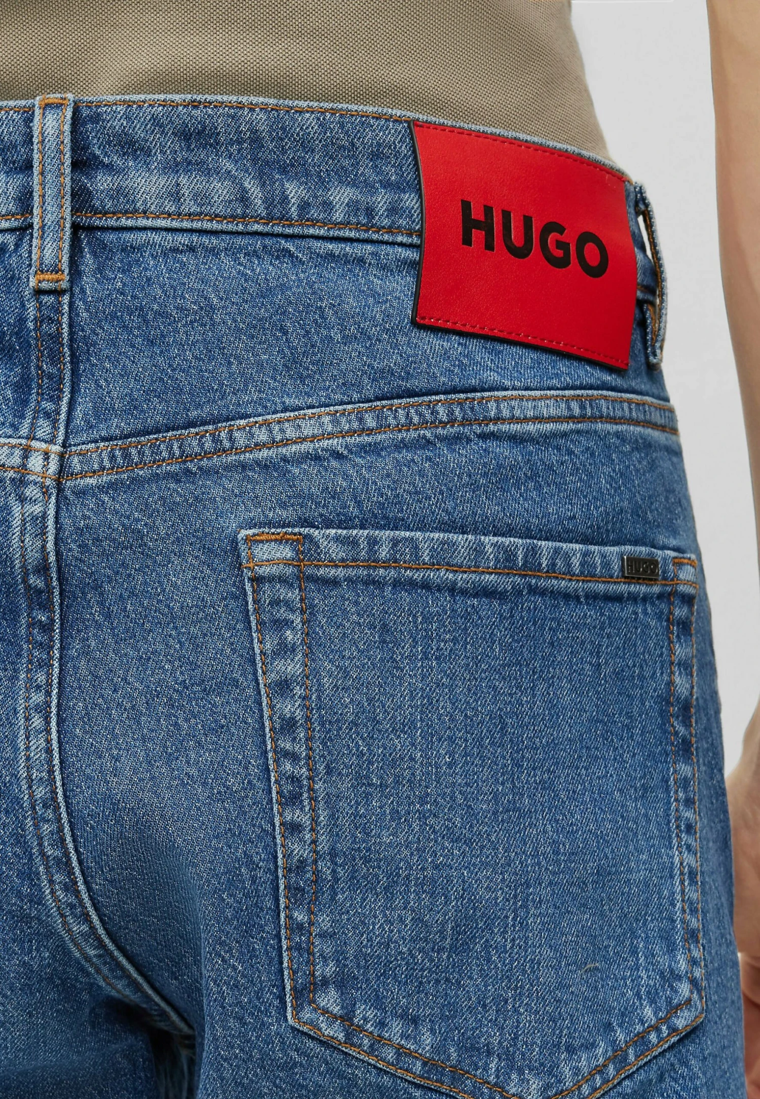 Hugo Straight Leg Jeans - Blue 6 Hugo Straight Leg Jeans - Blue - Image 4