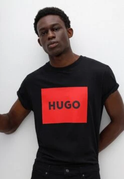 Hugo Dulive - Print T-Shirt - Black -Hugo 6d8c7ed3f58a481baef77943caa4c19f