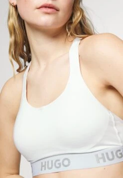 Hugo Bralette Padded Sporty Logo - Bustier - White -Hugo 6de238ce28034fcc86553d799309ac72