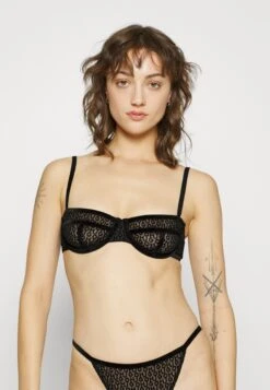 Hugo Underwire Bra Flock - Underwired Bra - Black