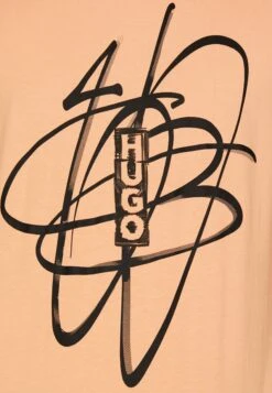 Hugo Print T-Shirt - Light/Pastel Red 13 Hugo Print T-Shirt - Light/Pastel Red -Hugo 6fe4c29535a9403f94257b69dab226ee