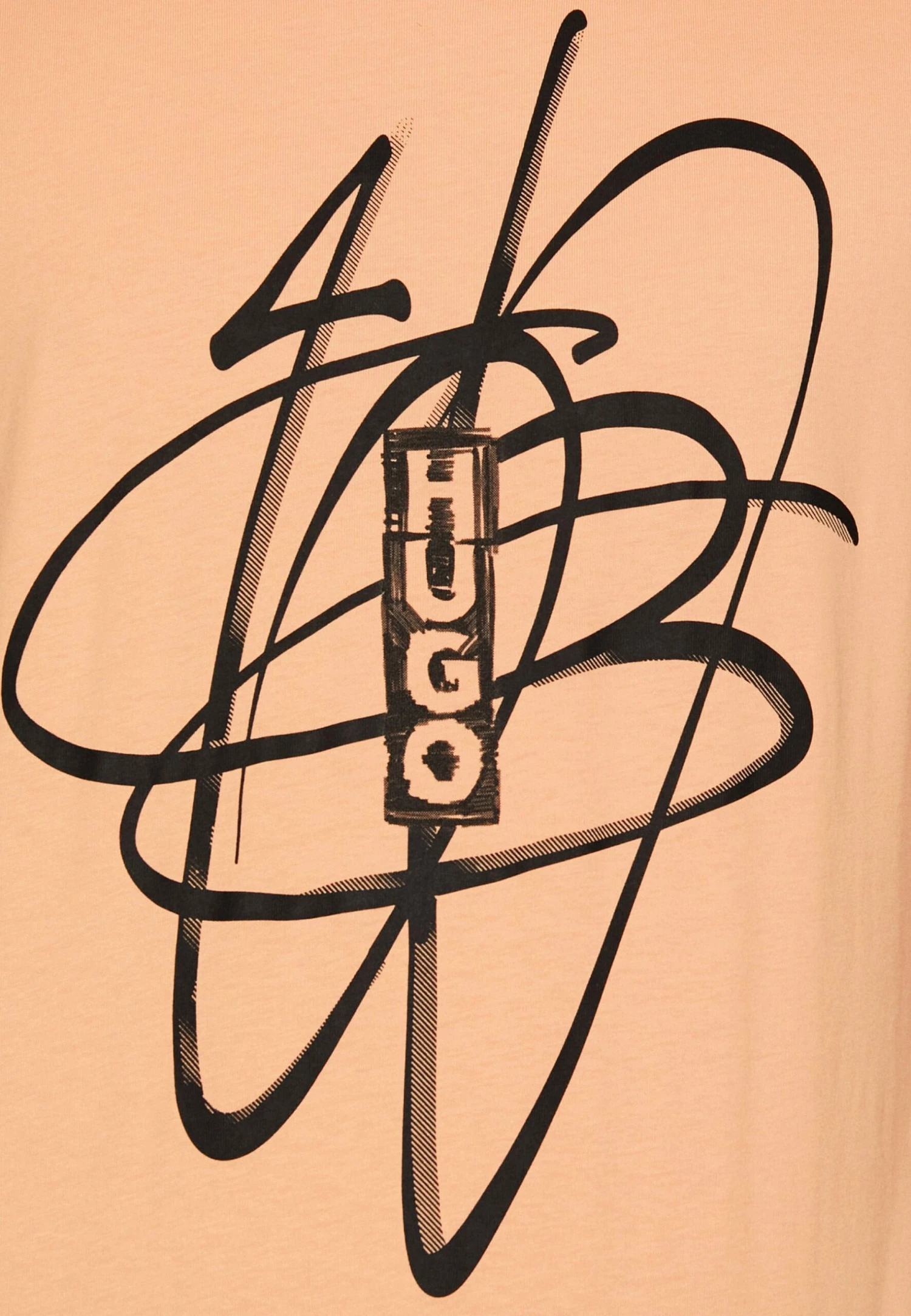 Hugo Print T-Shirt - Light/Pastel Red 8 Hugo Print T-Shirt - Light/Pastel Red - Image 6