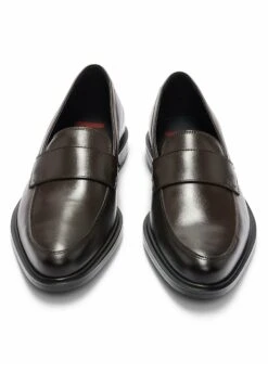 Hugo Kerr Loaf - Smart Slip-Ons - Dark Brown One -Hugo 7296c6b4ac0e4f2e82e640258b1e9611